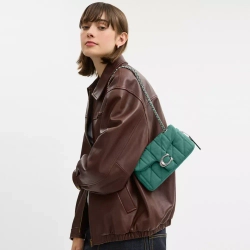 COACH СУМКА ЧЕРЕЗ ПЛЕЧО TABBY 20 С МЯГКОЙ ПОДКЛАДКОЙ, ЗЕЛЕНЫЙ