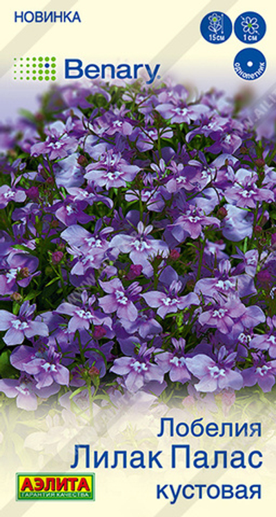 Лобелия кустовая Лилак палас 5 шт (Аэлита)