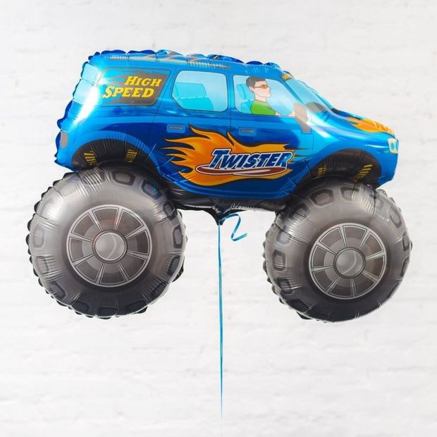 F Шар фигура Большой внедорожник (синий) 32"/ 81 см (БГ-34)