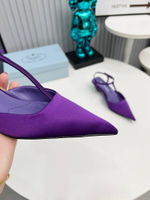 Prada Satin Slingback Pumps