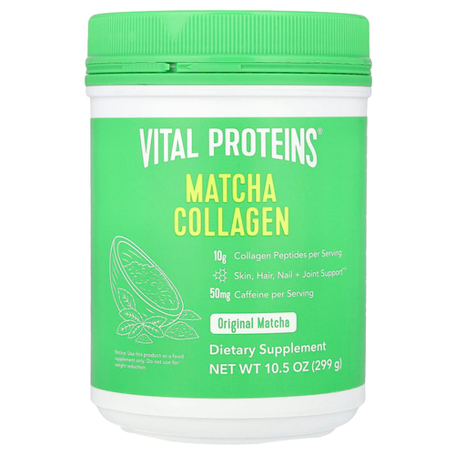 Vital Proteins, Коллаген матча, оригинальный чай матча, 299 г (10,5 унции)