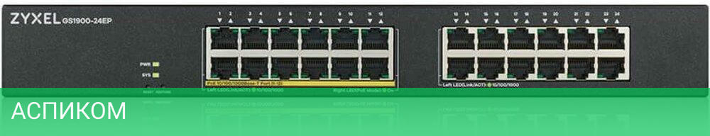 Коммутатор Zyxel GS1900-24EP-EU0101F