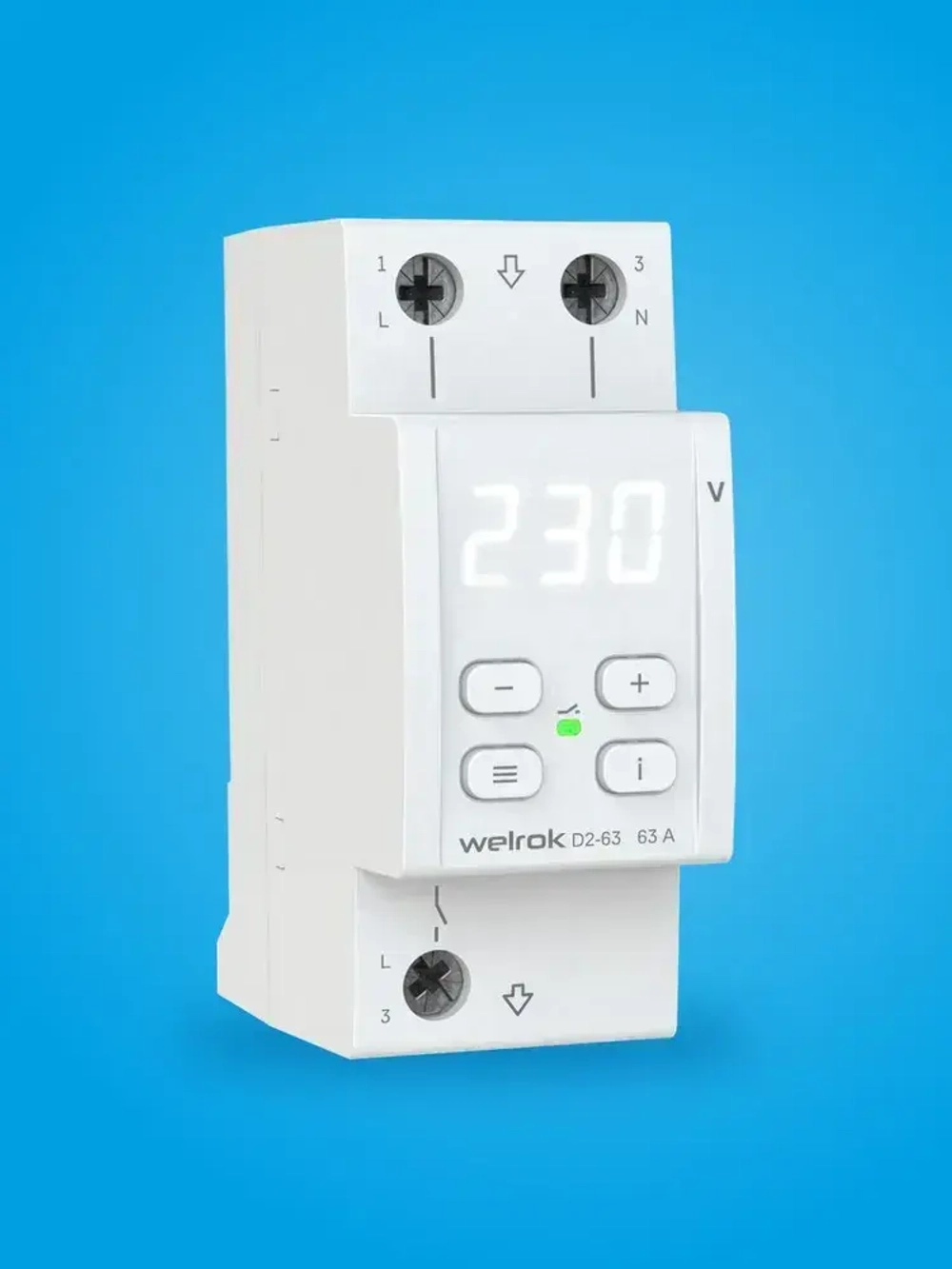 Реле напряжения Welrok D2-63