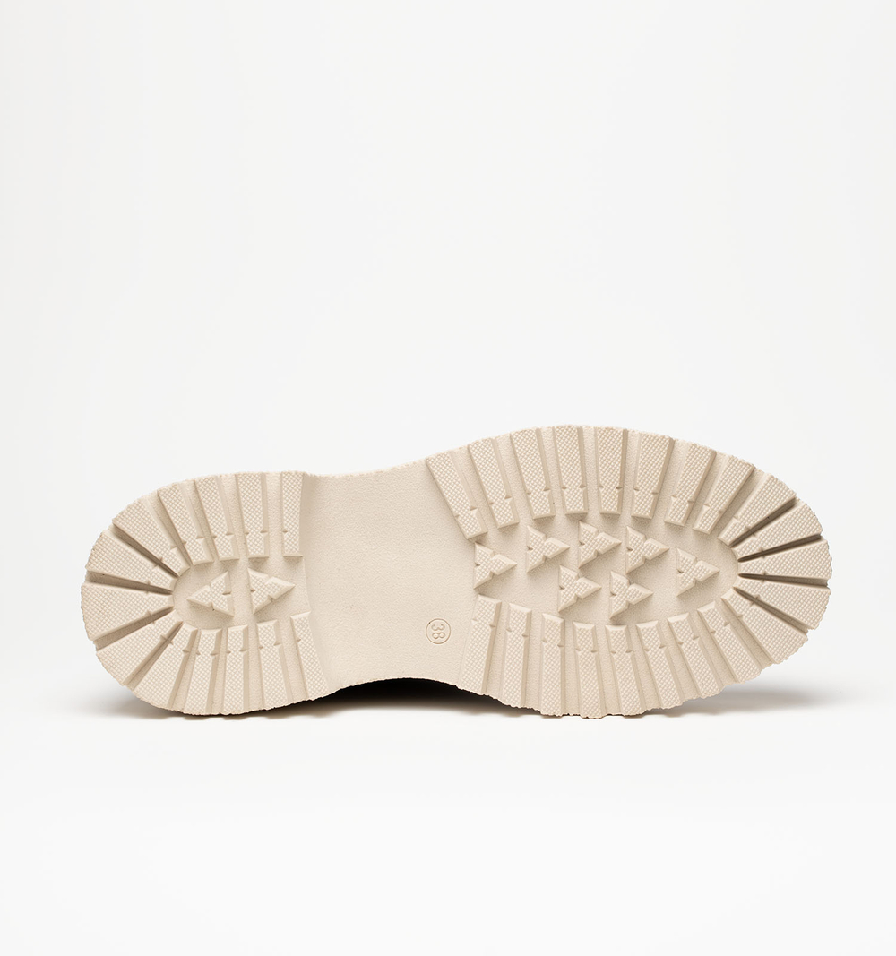 Ботинки женские натуральная кожа с мехом, коричневые