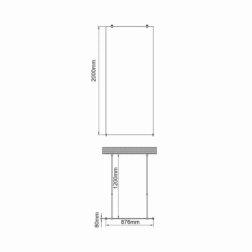 Душевое ограждение WasserKRAFT Vechte 60W39GR-FL 90 фиксатор графит/стекло рифленое