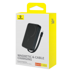 Внешний аккумулятор + Беспроводная зарядка Baseus Magnetic Mini Type-C Edition 2C+Qi 10000mAh 30W (MagSafe) - Cluster Black