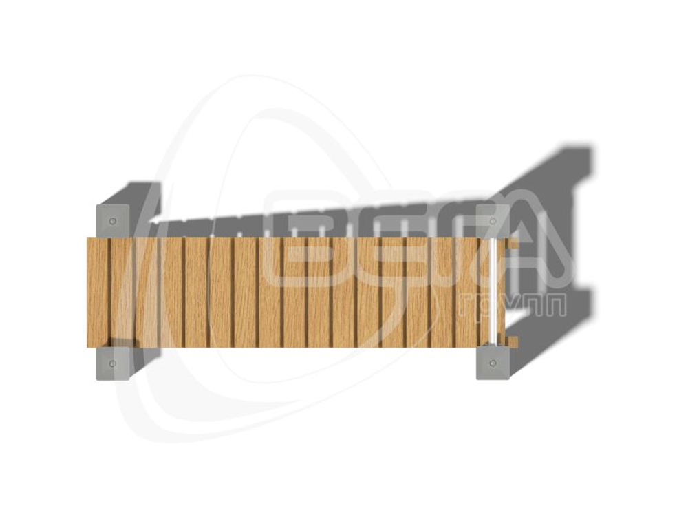 Скамья гимнастическая наклонная ФК105.00
