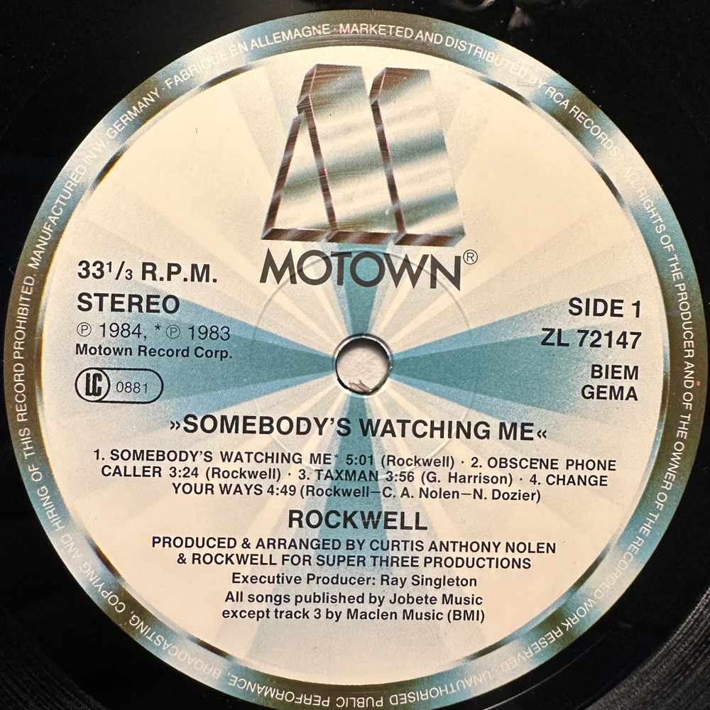 Rockwell - Somebody's Watching Me (Германия 1984г.)