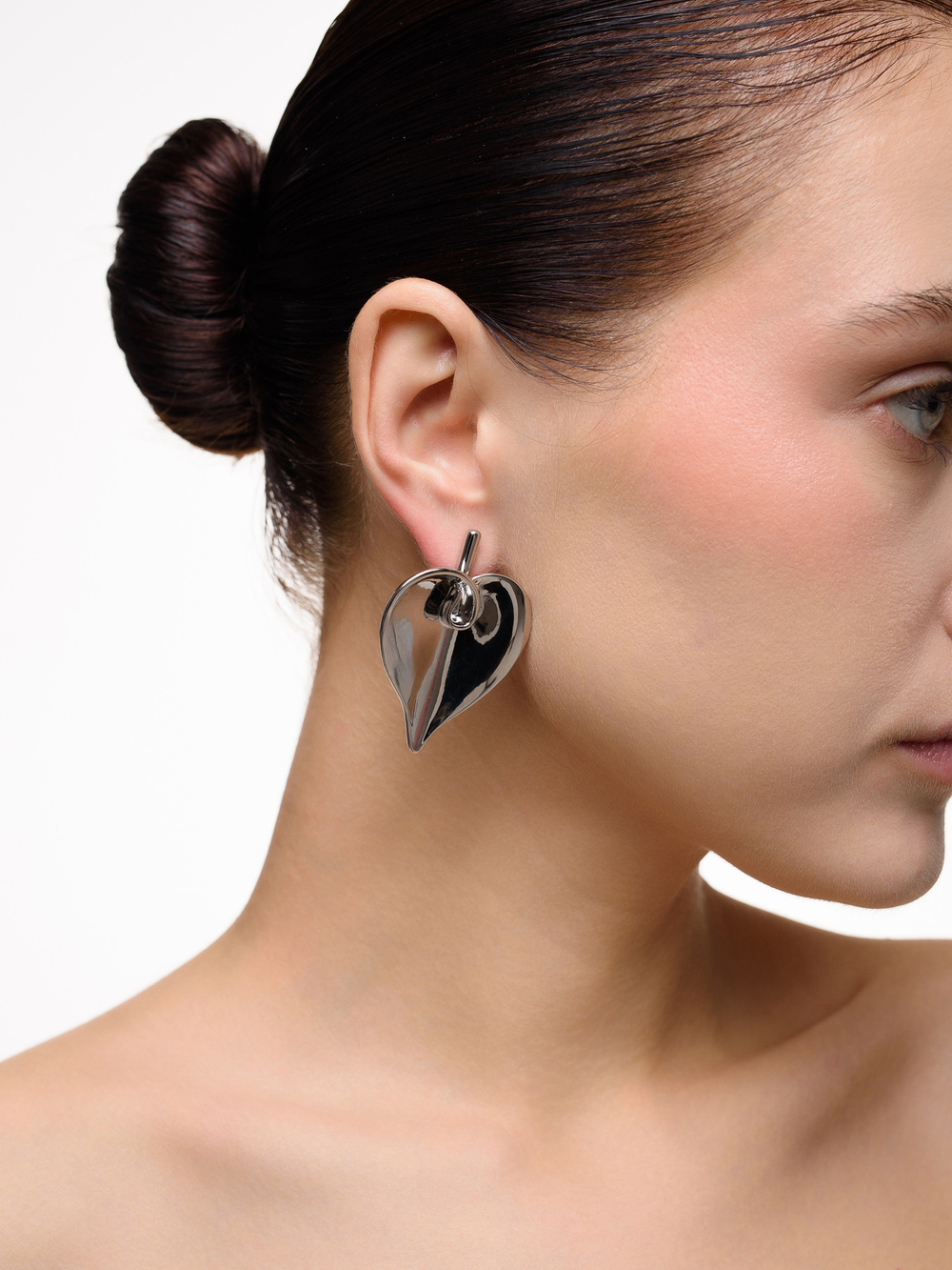 Серьги "Lily petal" Silver