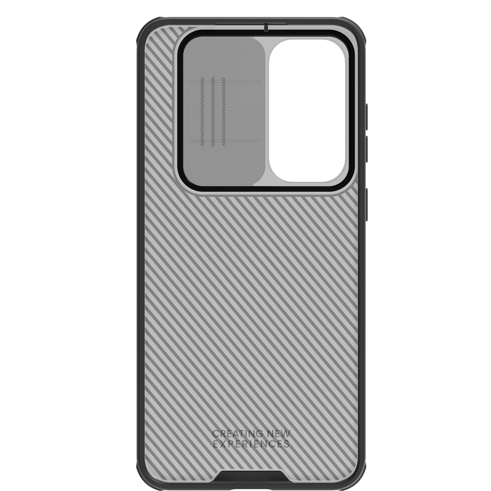 Чехол прозрачный тонированный от Nillkin для Samsung Galaxy S25 FE, серия CamShield Pro Case (сдвижная шторка для камеры)