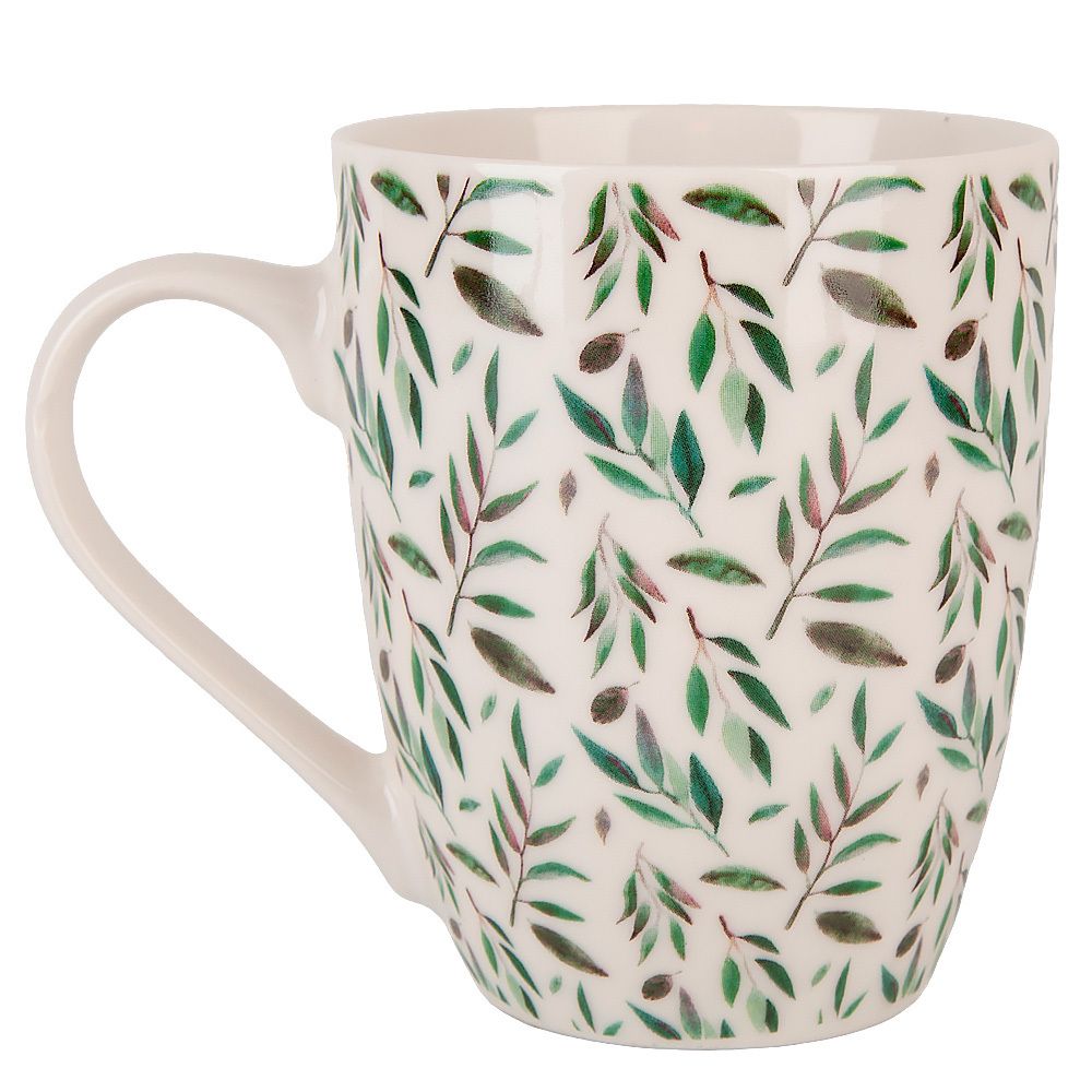 Кружка "Floristry" v=360мл (фарфор) (min12) (транспортная упаковка)