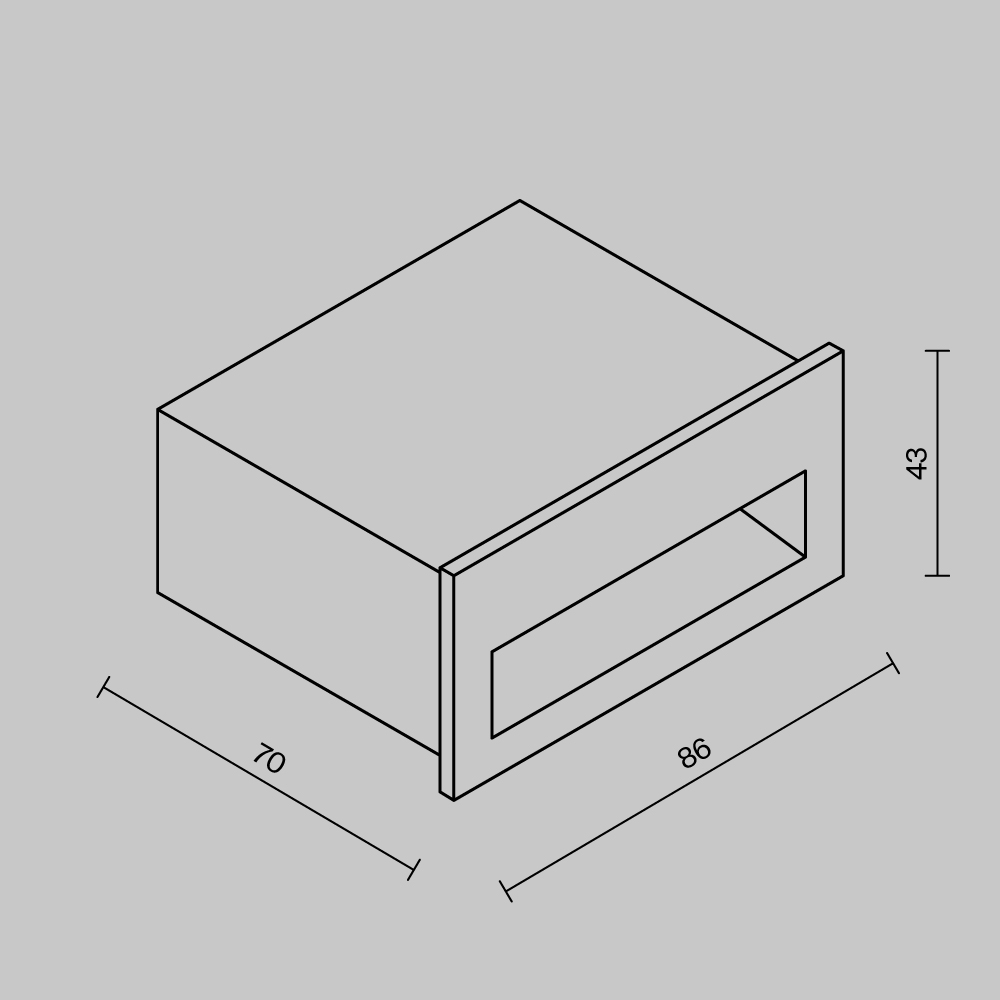 Подсветка для лестниц Outdoor O512SL-L3B3K