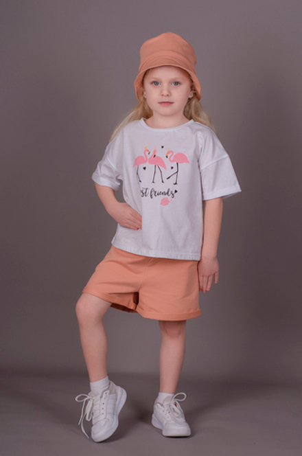 Шорты свободные коралл