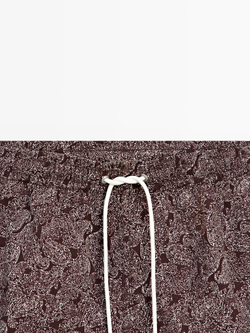 Massimo Dutti Плавки с абстрактным принтом, черепичный