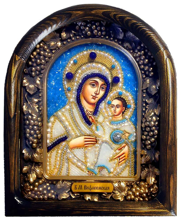 Божия Матерь Вифлеемская лазурит