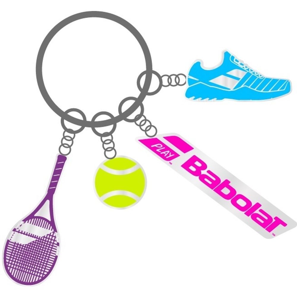 Аксессуары для тенниса Брелок BABOLAT CHARMS KEY RING .