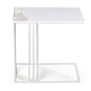 Журнальный столик Stone 026, керамика белая (арт. A026.D01)