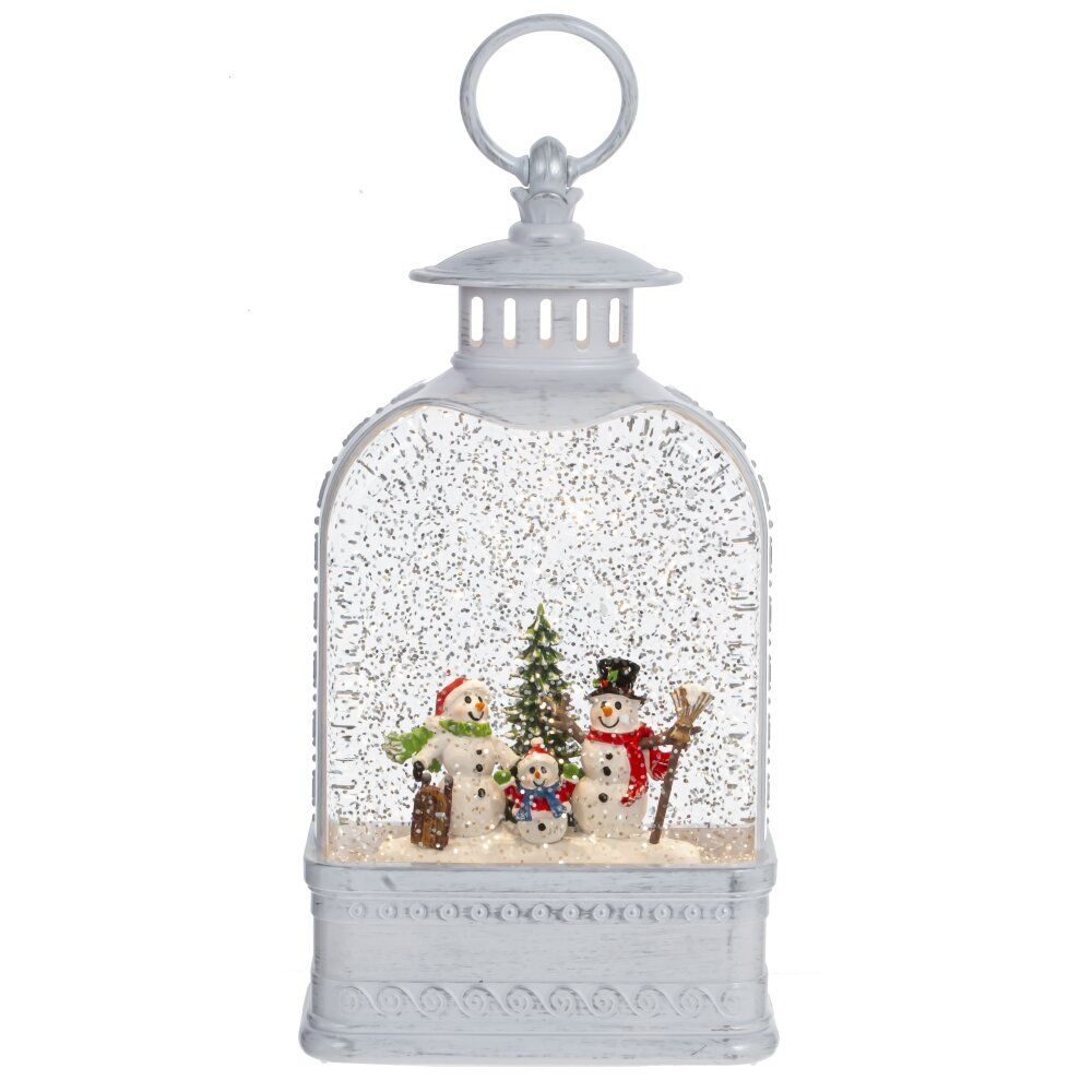 GAEM Изделие декоративное "Фонарь" (подсвет, вьюга, 3хАА н/п), L13 W7 H28 см