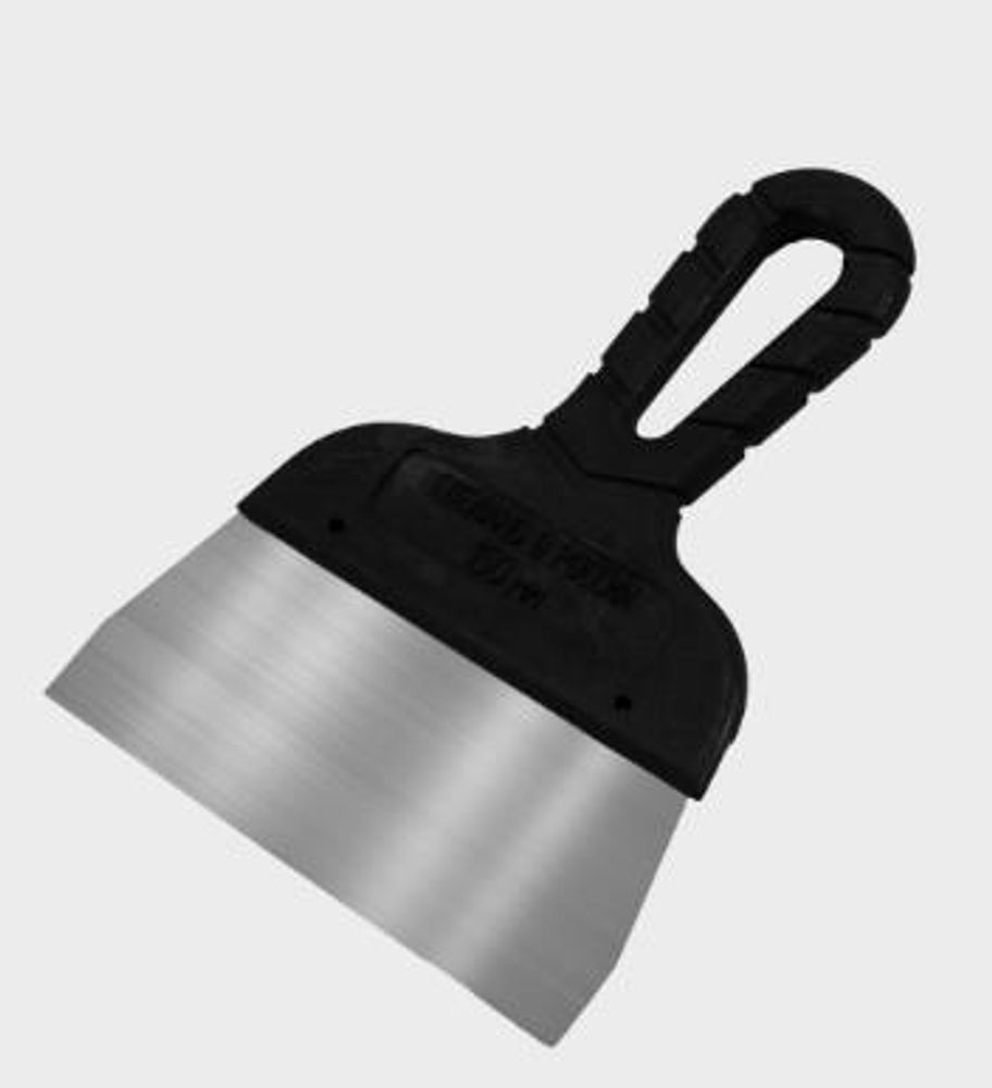 Шпатель фасад. нержав. с пл. ручкой  200мм  Black Edition  DEСOR/ 311-0200