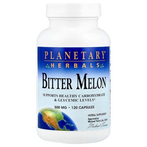 Planetary Herbals, Горькая дыня, 1000 мг, 120 капсул (500 мг на капсулу)