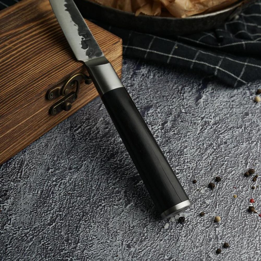 Набор для стейка нож+вилка "Vintage   Premium" дерев. футляр Pakka Black P.L. Proff Cuisine