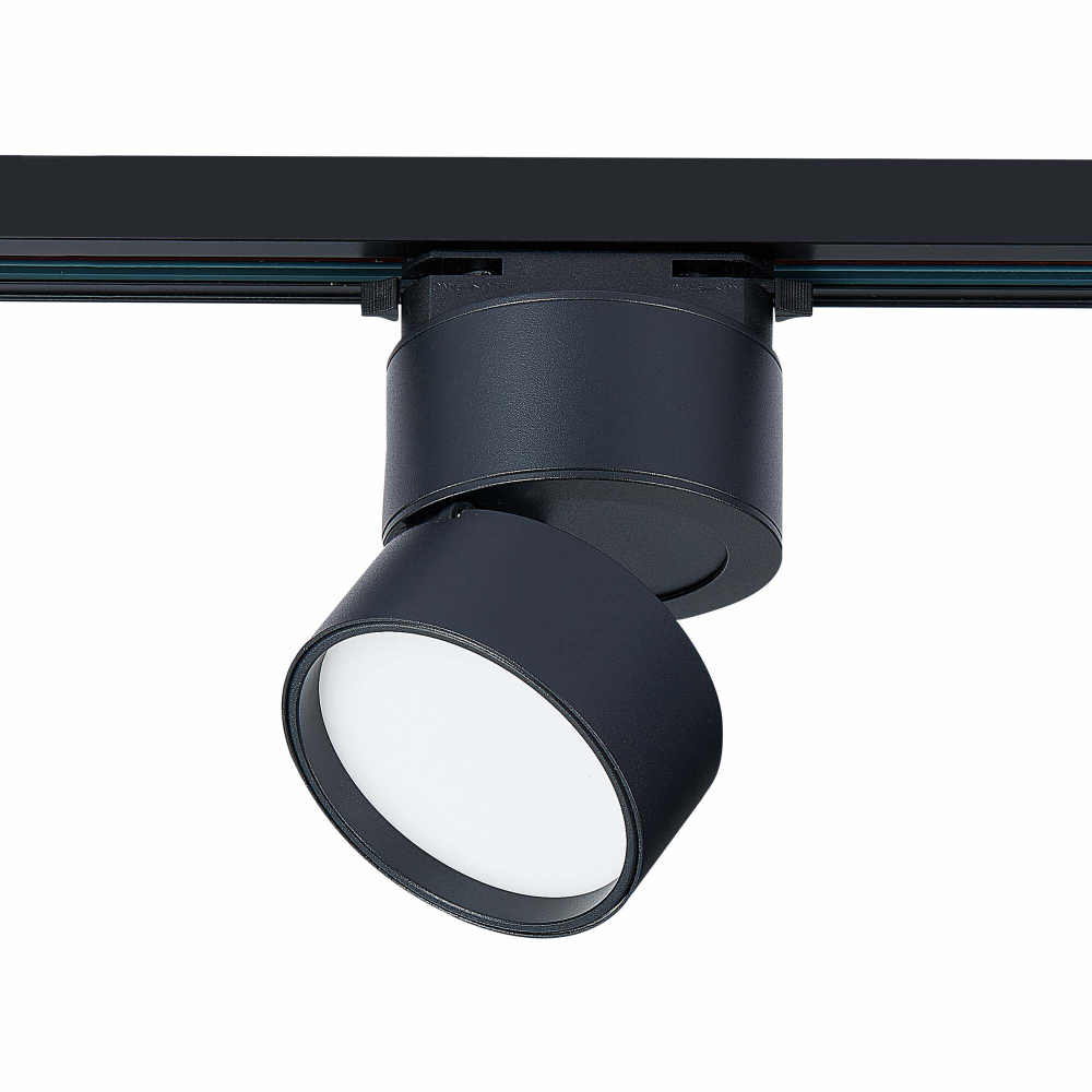 ST651.436.09 Св-к трек. Черный LED 1*9W 3000K 720Lm Ra&gt;90 120° IP20 D85xH122 170-240VV Однофазная трековая система