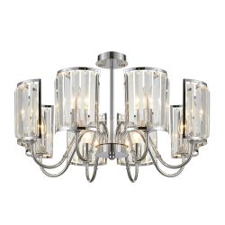 Citilux Грета CL333181 Люстра хрустальная подвесная Хром