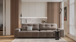 Прямой диван Леонардо (Leonardo), 3160 мм с механизмом Пума