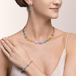 Серьги Coeur de Lion Multicolor Pastel 5020/21-1522 цвет голубой, зеленый