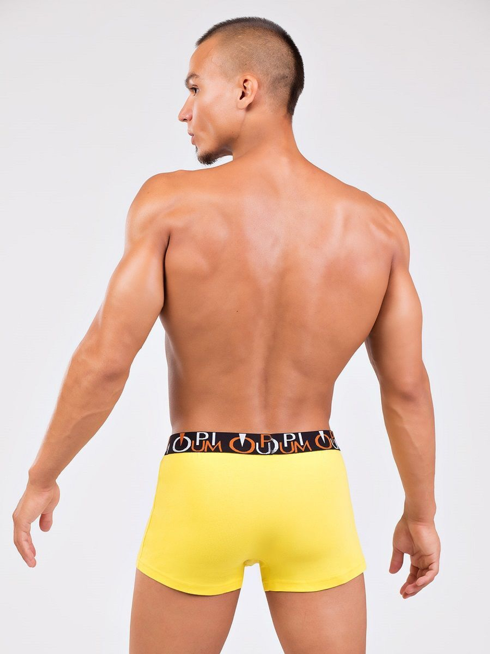 Комфортные мужские боксеры средней посадки (Размер: XXXL) (Цвет: желтый)
