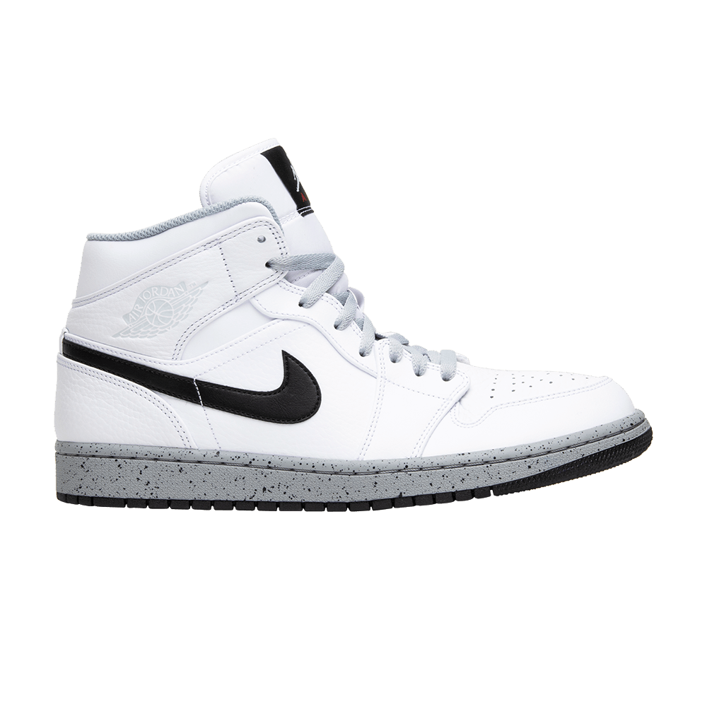 Кроссовки Jordan Air Jordan 1 Mid White Cement