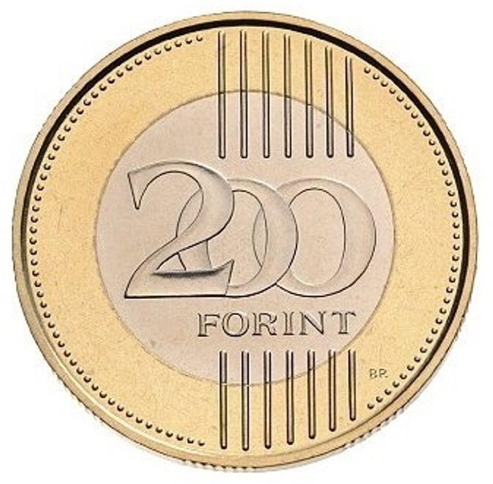 ВЕНГРИЯ, 2012, 200 FORINT [ПРОБНАЯ МОНЕТА (PROBAVERET)] [БИМЕТАЛЛ]