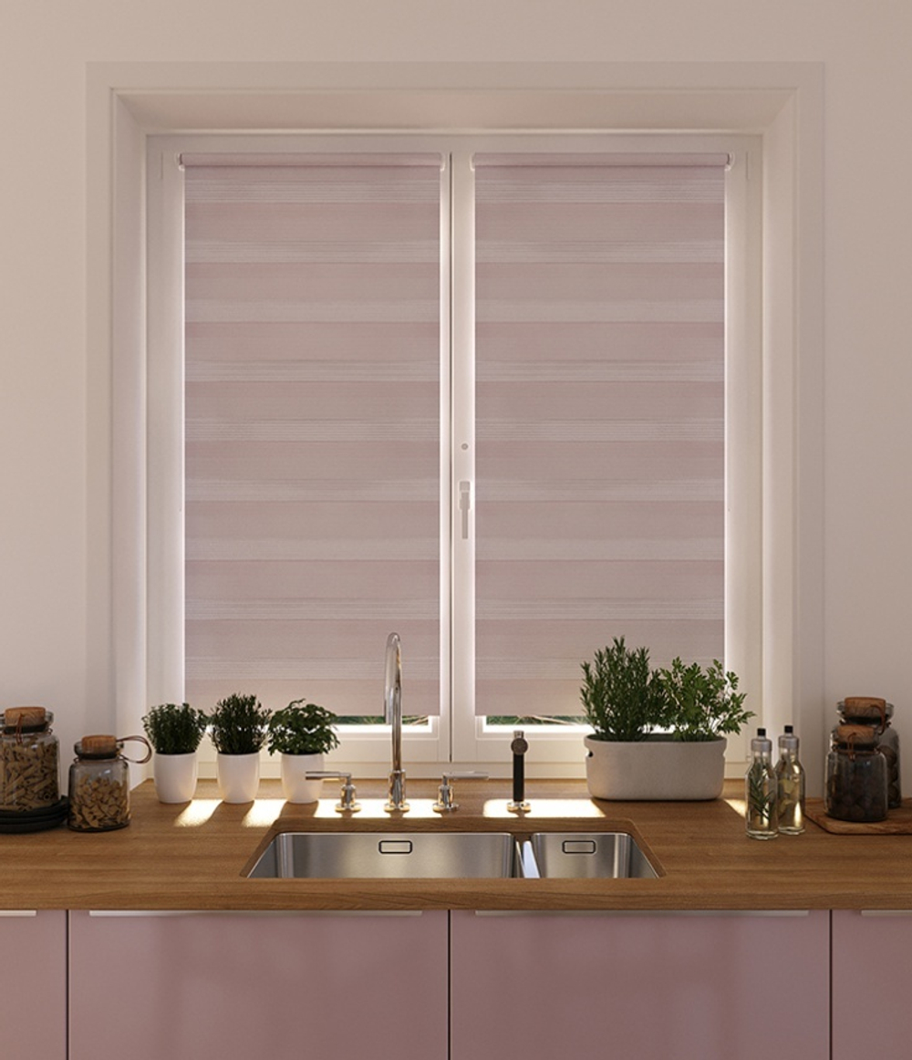 Рулонные шторы День-Ночь Карамель