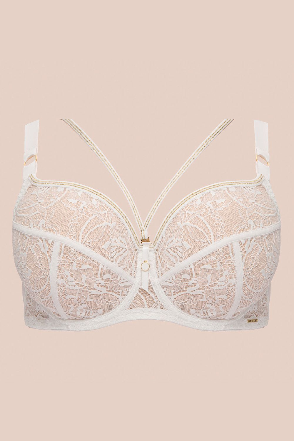 Белый бюстгальтер с мягкой чашкой Chiara Gold (Размер: 80J) (Цвет: белый)