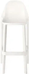 Полубарный стул Piu белый