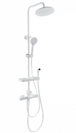 Душевая система с термостатом WONZON & WOGHAND Plate, Белый матовый (WW-C3017-A1-MW)