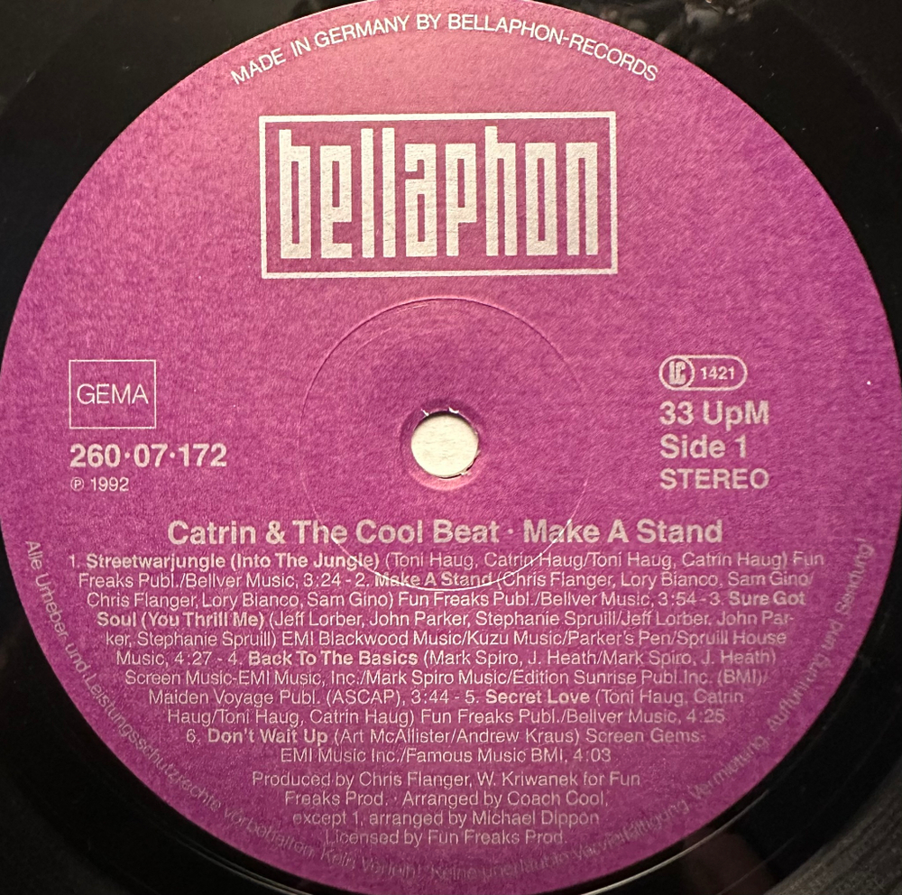 Catrin & The Cool Beat- Make A Stand (Германия 1992г.)