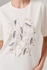 23174 Футболка женская (молочный)