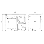 Холодильник автомобильный двухкамерный ALPICOOL TWW (35 л) 12/24/220 В
