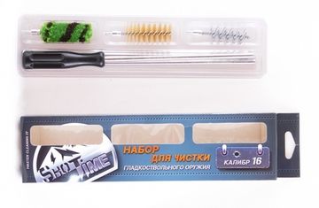 Набор для чистки ShotTime кал.16, для гладк.оружия, металлический шомпол + 3 ерша