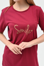 Брючная пижама Smile цвет бордовый