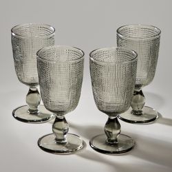 НАБОР БОКАЛОВ "TEMPO" GREY 4 ШТ./280 МЛ