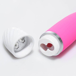 Розовый вибратор для точки G - 17,2 см. (Цвет: розовый)