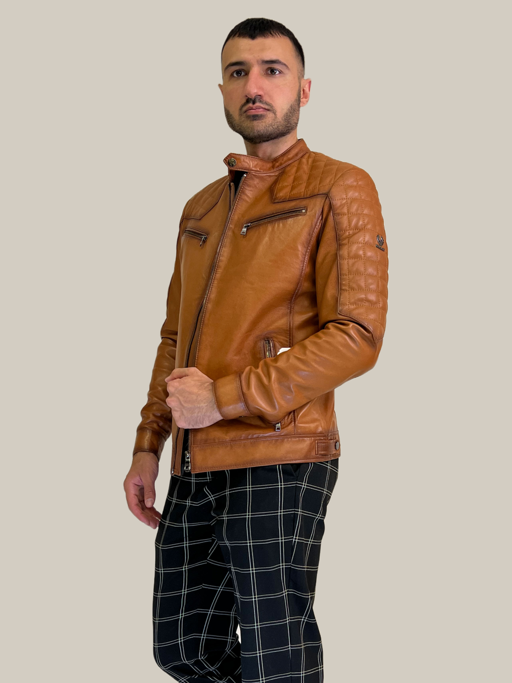 Мужская кожаная куртка