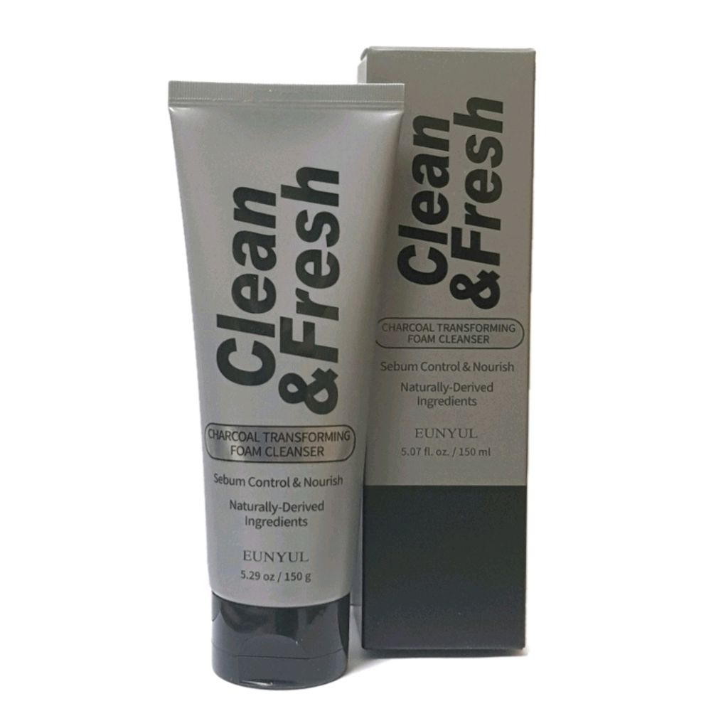 Очищающая пенка-трансформер с древесным углем EUNYUL Clean &amp; Fresh Charcoal Transforming Foam Cleanser, 150 гр.