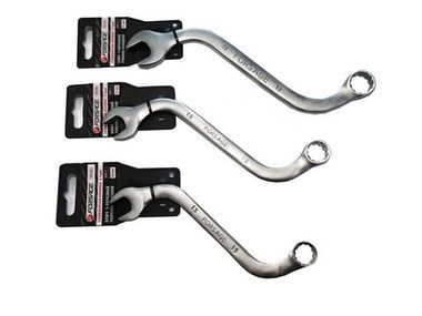 Ключ рожково-накидной S-образный 11мм на пластиковом держателе Forsage F-76111A