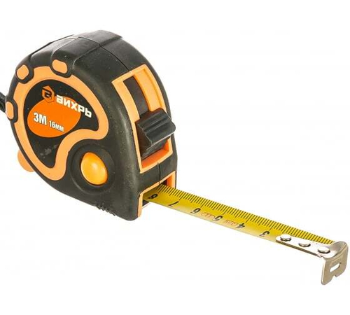 Рулетка 3мх16мм Вихрь (3 метра)