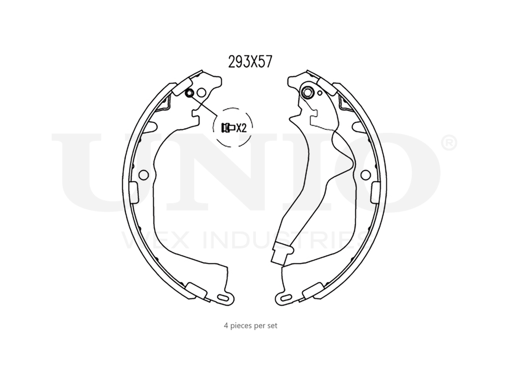 Колодки тормозные бараб. задние UNIO BRP-10026