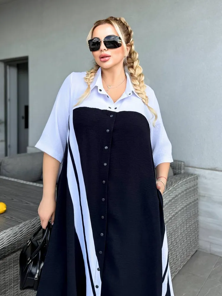 Платье-рубашка УК-2083 Фабрика Моды