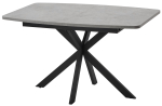 Стол М-City DISAUR Аризона 130 Бетон Чикаго Светло-серый, Черный каркас